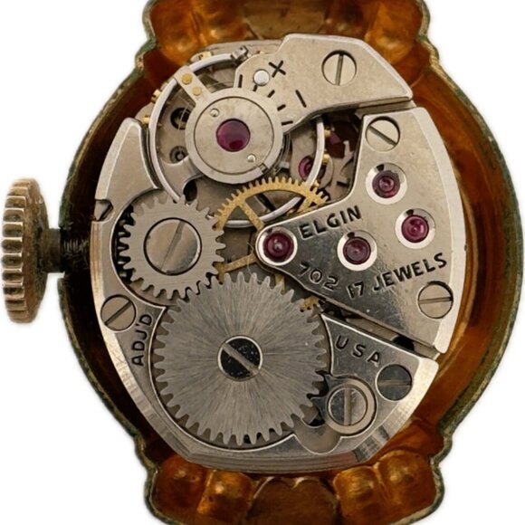Vintage Elgin Ladies Mechanical Wristwatch 702 USA 10k RGP for Repair